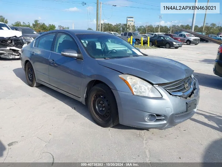 2011 Nissan Altima 2.5 S VIN: 1N4AL2APXBN463021 Lot: 40738383