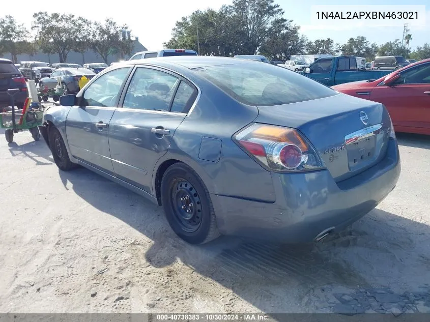 2011 Nissan Altima 2.5 S VIN: 1N4AL2APXBN463021 Lot: 40738383