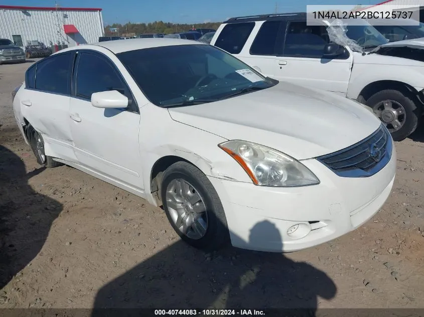 2011 Nissan Altima 2.5 S VIN: 1N4AL2AP2BC125737 Lot: 40744083