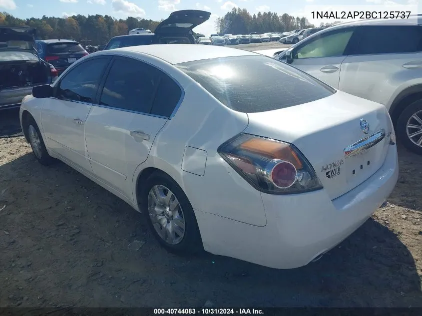 2011 Nissan Altima 2.5 S VIN: 1N4AL2AP2BC125737 Lot: 40744083