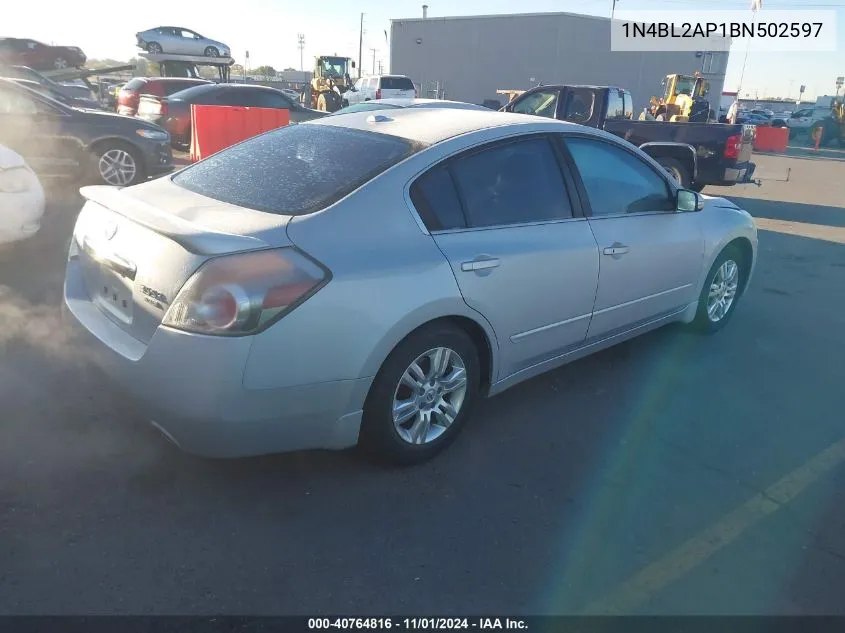 2011 Nissan Altima 3.5 Sr VIN: 1N4BL2AP1BN502597 Lot: 40764816