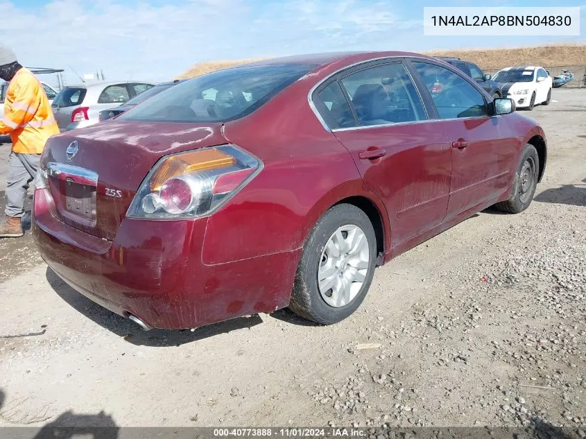 1N4AL2AP8BN504830 2011 Nissan Altima 2.5 S