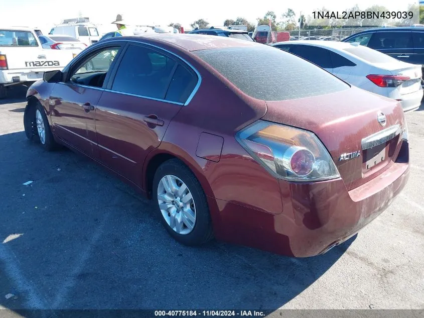 2011 Nissan Altima 2.5 S VIN: 1N4AL2AP8BN439039 Lot: 40775184