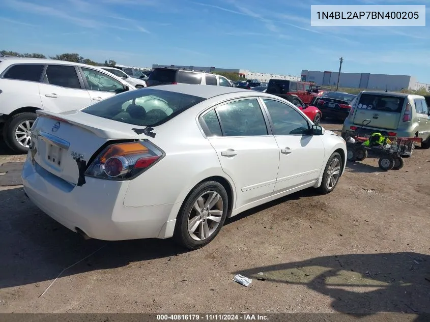 2011 Nissan Altima 3.5 Sr VIN: 1N4BL2AP7BN400205 Lot: 40816179