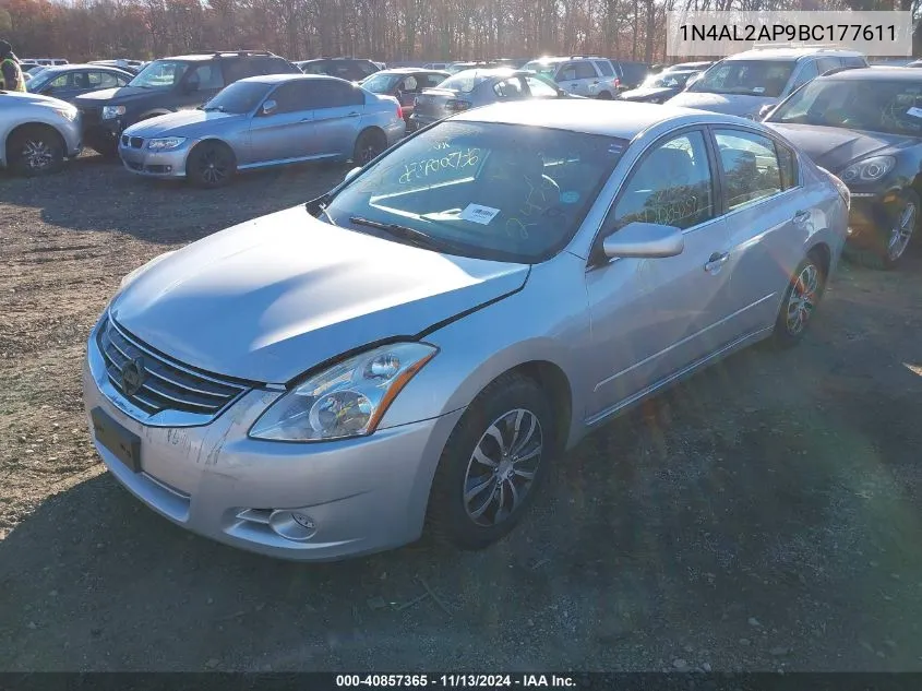 2011 Nissan Altima 2.5 VIN: 1N4AL2AP9BC177611 Lot: 40857365