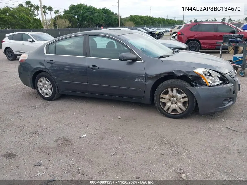 2011 Nissan Altima 2.5 S VIN: 1N4AL2AP8BC134670 Lot: 40891297