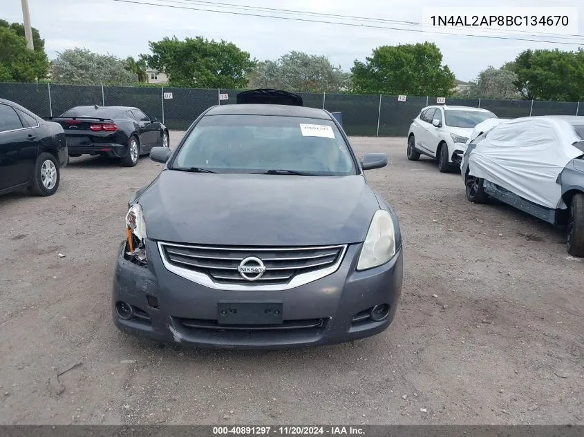 2011 Nissan Altima 2.5 S VIN: 1N4AL2AP8BC134670 Lot: 40891297