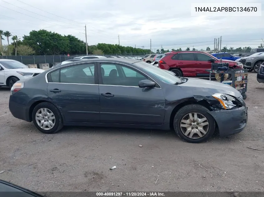 2011 Nissan Altima 2.5 S VIN: 1N4AL2AP8BC134670 Lot: 40891297