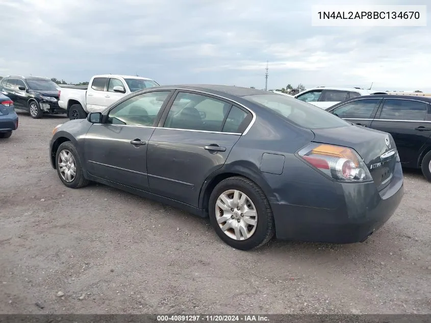 2011 Nissan Altima 2.5 S VIN: 1N4AL2AP8BC134670 Lot: 40891297