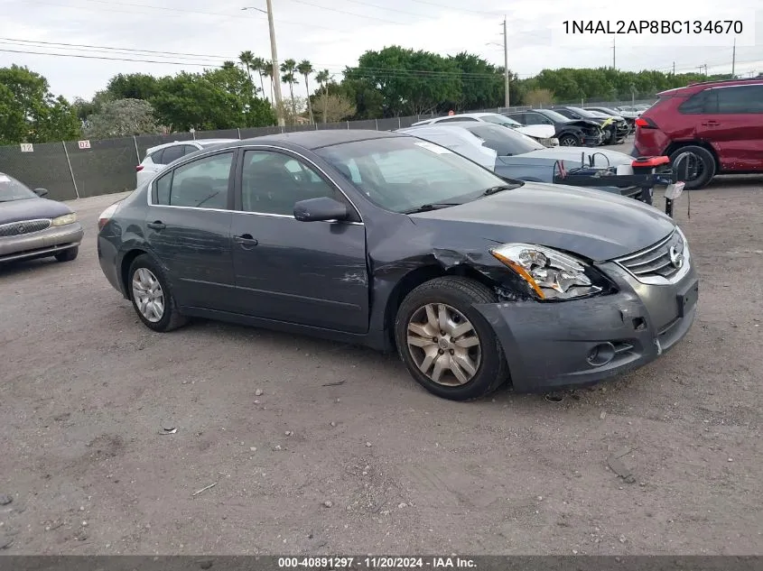 2011 Nissan Altima 2.5 S VIN: 1N4AL2AP8BC134670 Lot: 40891297