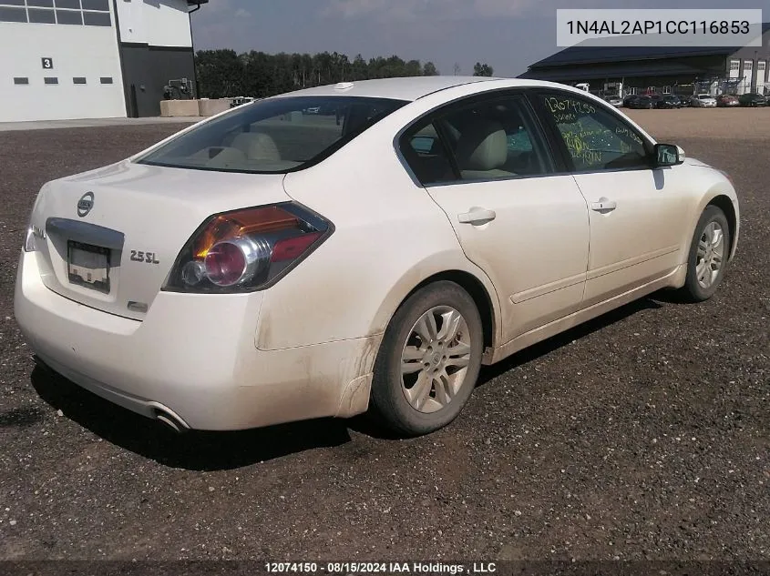 2012 Nissan Altima VIN: 1N4AL2AP1CC116853 Lot: 12074150