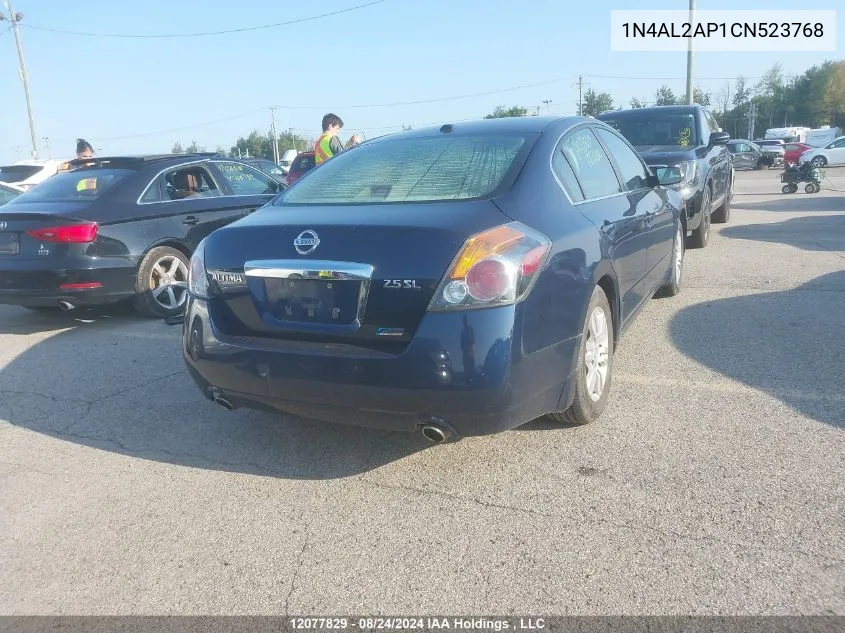 2012 Nissan Altima S VIN: 1N4AL2AP1CN523768 Lot: 12077829