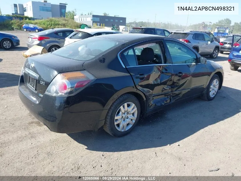 2012 Nissan Altima S VIN: 1N4AL2AP8CN498321 Lot: 12085866