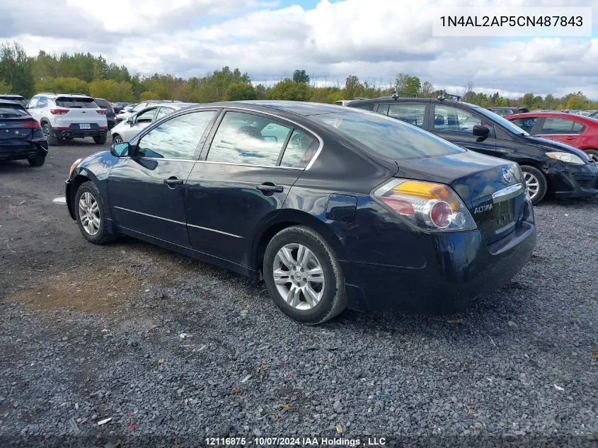 2012 Nissan Altima VIN: 1N4AL2AP5CN487843 Lot: 12116875