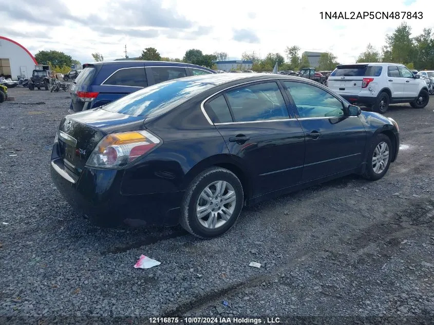 2012 Nissan Altima VIN: 1N4AL2AP5CN487843 Lot: 12116875