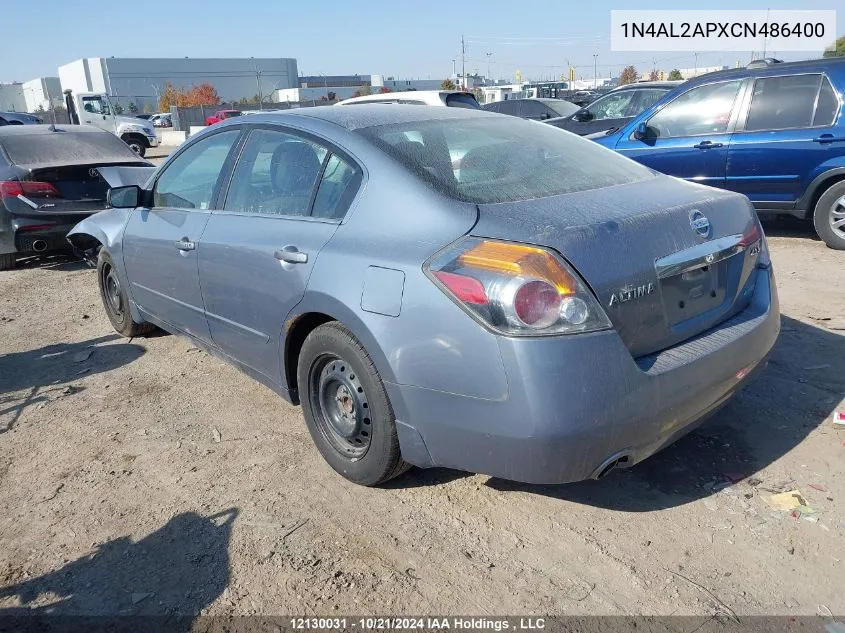 2012 Nissan Altima VIN: 1N4AL2APXCN486400 Lot: 12130031