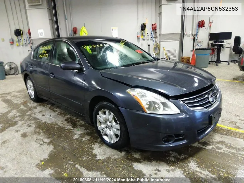 1N4AL2AP6CN532353 2012 Nissan Altima 2.5 S