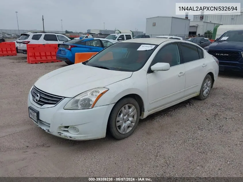 2012 Nissan Altima 2.5 S VIN: 1N4AL2APXCN532694 Lot: 39359238