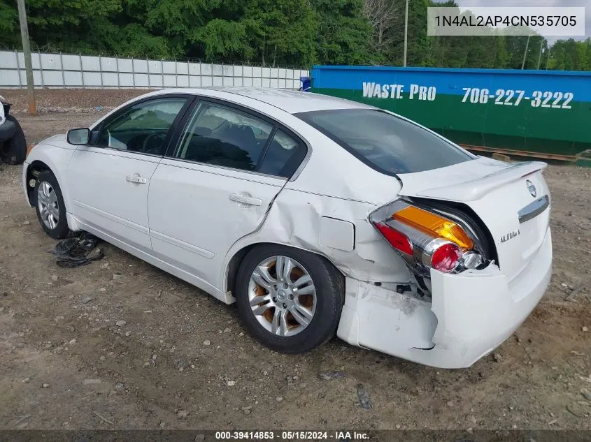 2012 Nissan Altima 2.5 S VIN: 1N4AL2AP4CN535705 Lot: 39414853