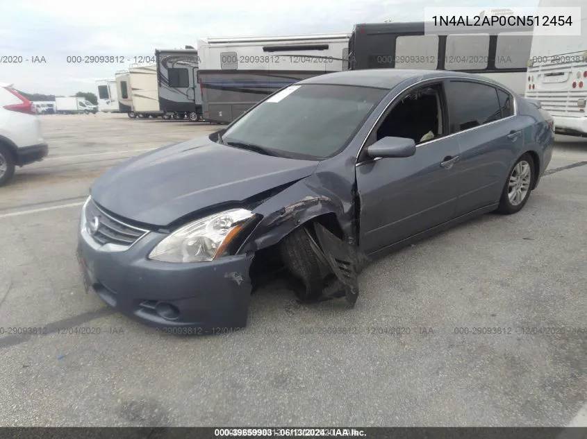 2012 Nissan Altima 2.5 S VIN: 1N4AL2AP0CN512454 Lot: 39659903