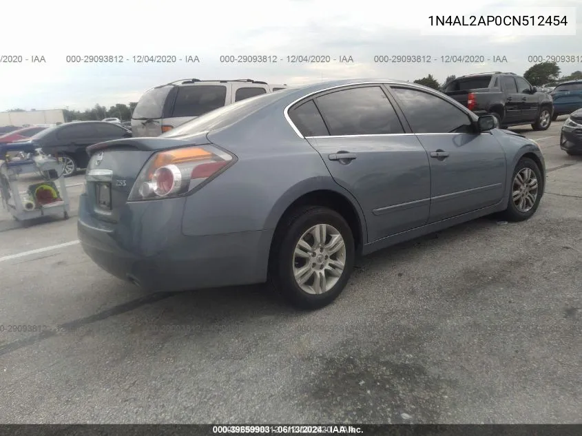 1N4AL2AP0CN512454 2012 Nissan Altima 2.5 S