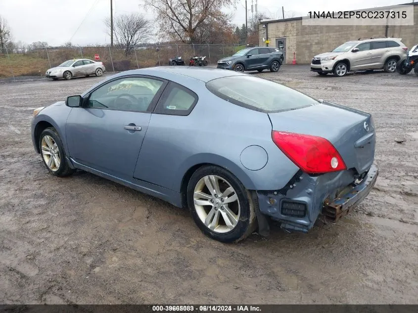 2012 Nissan Altima 2.5 S VIN: 1N4AL2EP5CC237315 Lot: 39665083