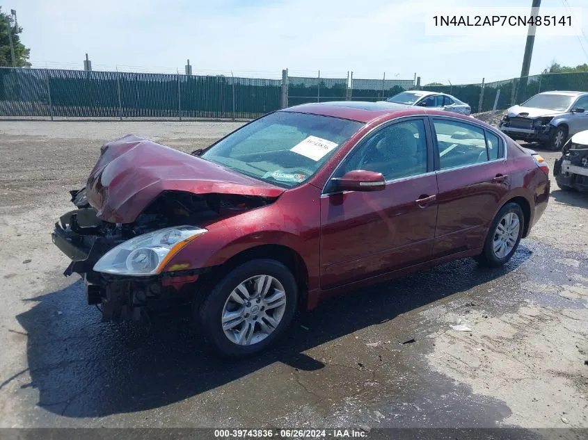 2012 Nissan Altima 2.5 S VIN: 1N4AL2AP7CN485141 Lot: 39743836