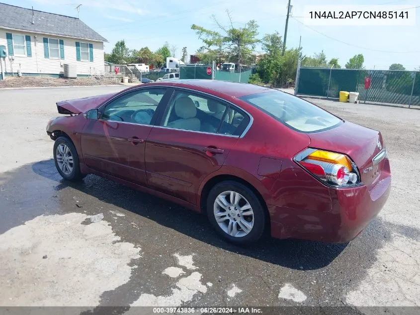 2012 Nissan Altima 2.5 S VIN: 1N4AL2AP7CN485141 Lot: 39743836