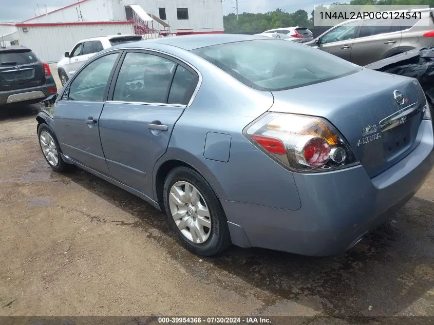 2012 Nissan Altima 2.5 S VIN: 1N4AL2AP0CC124541 Lot: 39954366