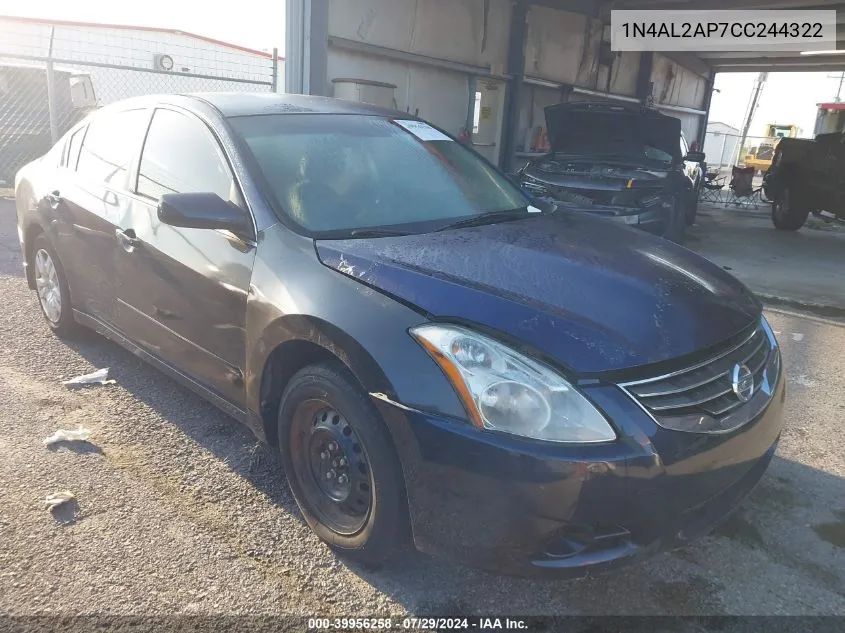 2012 Nissan Altima 2.5 S VIN: 1N4AL2AP7CC244322 Lot: 40371569