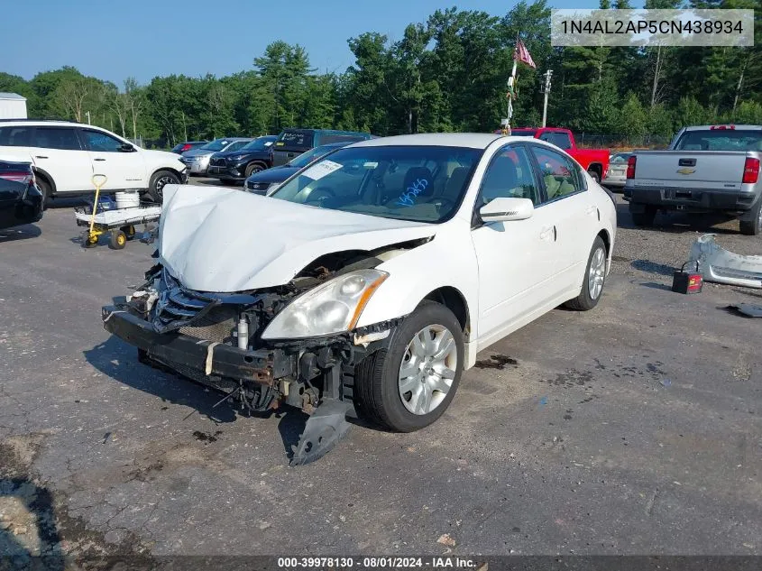 2012 Nissan Altima 2.5 S VIN: 1N4AL2AP5CN438934 Lot: 39978130