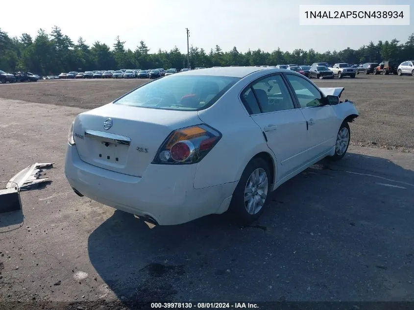 1N4AL2AP5CN438934 2012 Nissan Altima 2.5 S