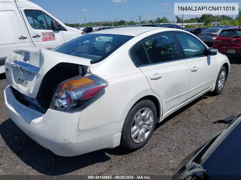 2012 Nissan Altima S VIN: 1N4AL2AP1CN411018 Lot: 40144553