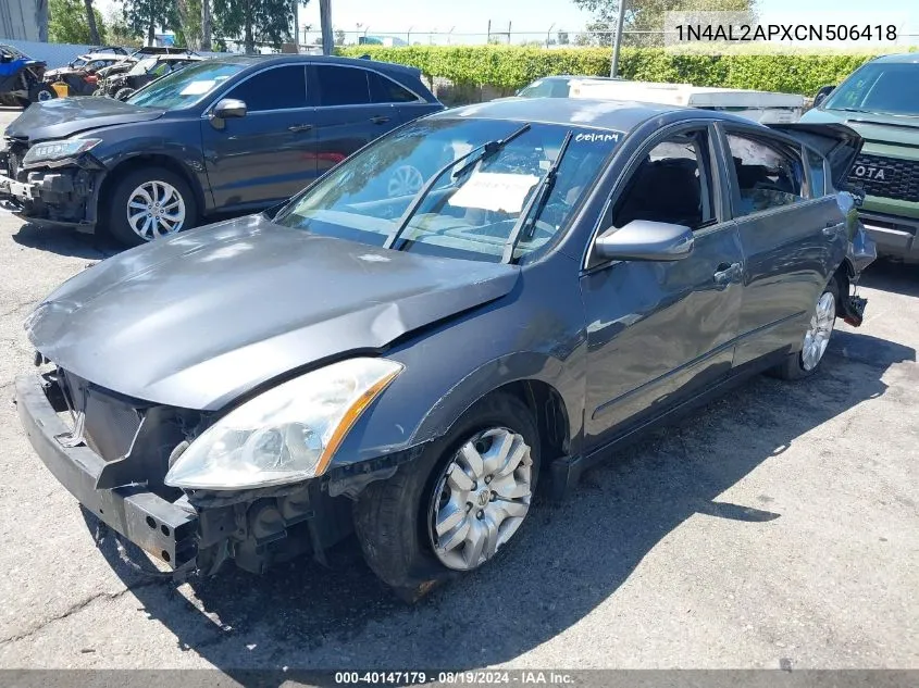 1N4AL2APXCN506418 2012 Nissan Altima 2.5 S