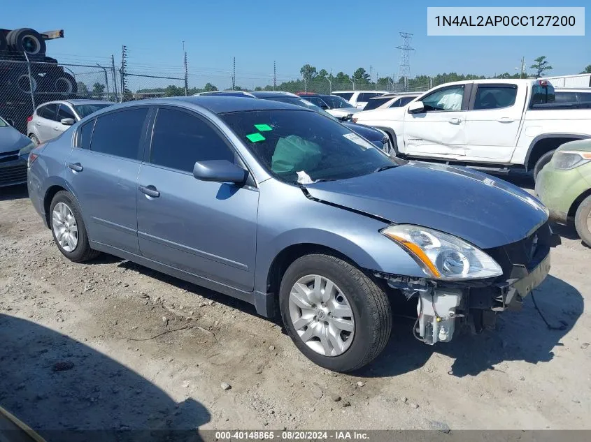 2012 Nissan Altima S VIN: 1N4AL2AP0CC127200 Lot: 40148865