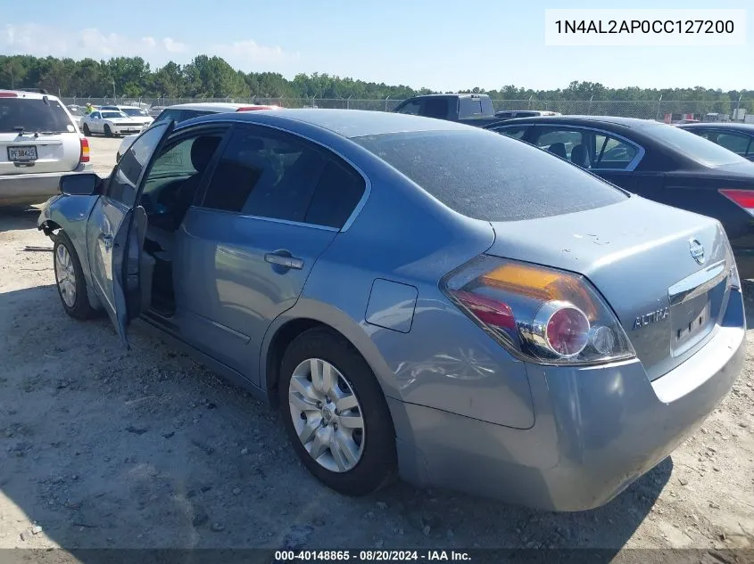 2012 Nissan Altima S VIN: 1N4AL2AP0CC127200 Lot: 40148865