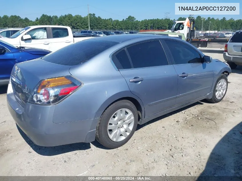 2012 Nissan Altima S VIN: 1N4AL2AP0CC127200 Lot: 40148865