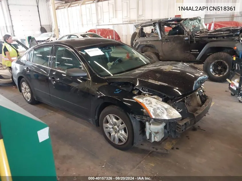 2012 Nissan Altima 2.5 S VIN: 1N4AL2AP1CN518361 Lot: 40157326