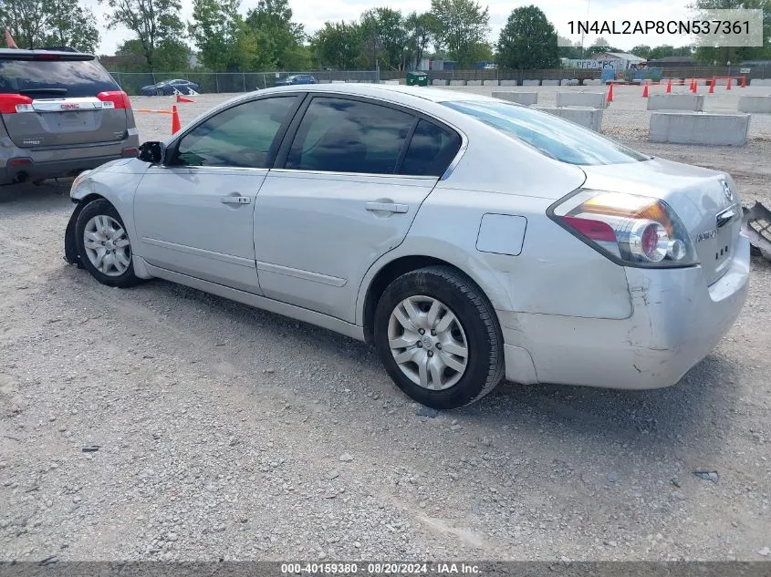 2012 Nissan Altima 2.5 S VIN: 1N4AL2AP8CN537361 Lot: 40159380