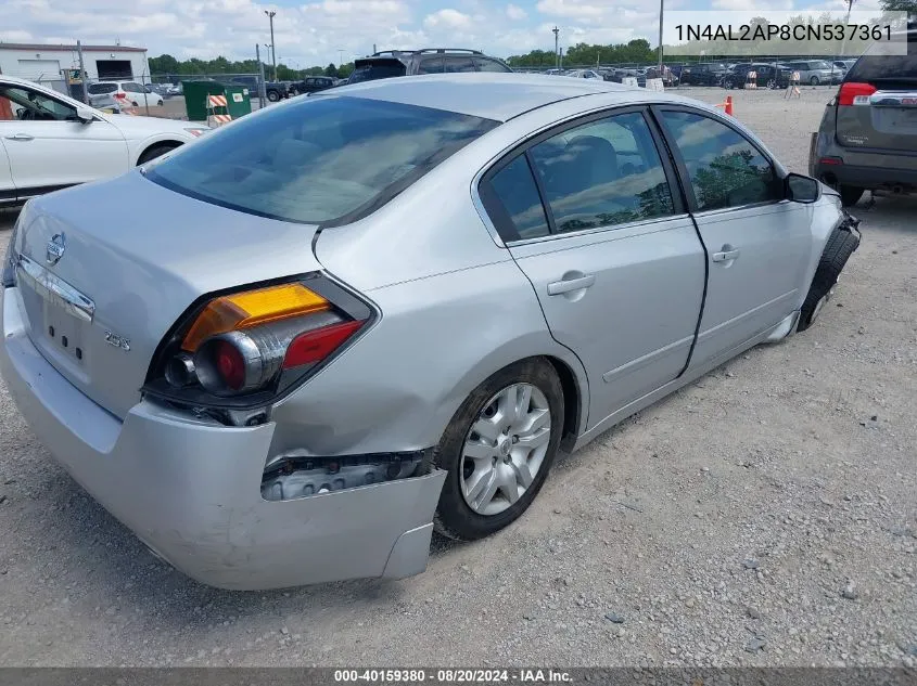 2012 Nissan Altima 2.5 S VIN: 1N4AL2AP8CN537361 Lot: 40159380