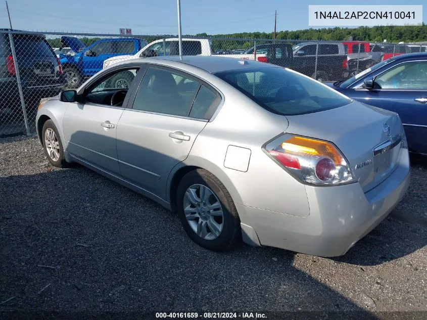 2012 Nissan Altima S VIN: 1N4AL2AP2CN410041 Lot: 40161659