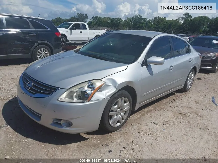 2012 Nissan Altima 2.5 S VIN: 1N4AL2AP3CC186418 Lot: 40199587