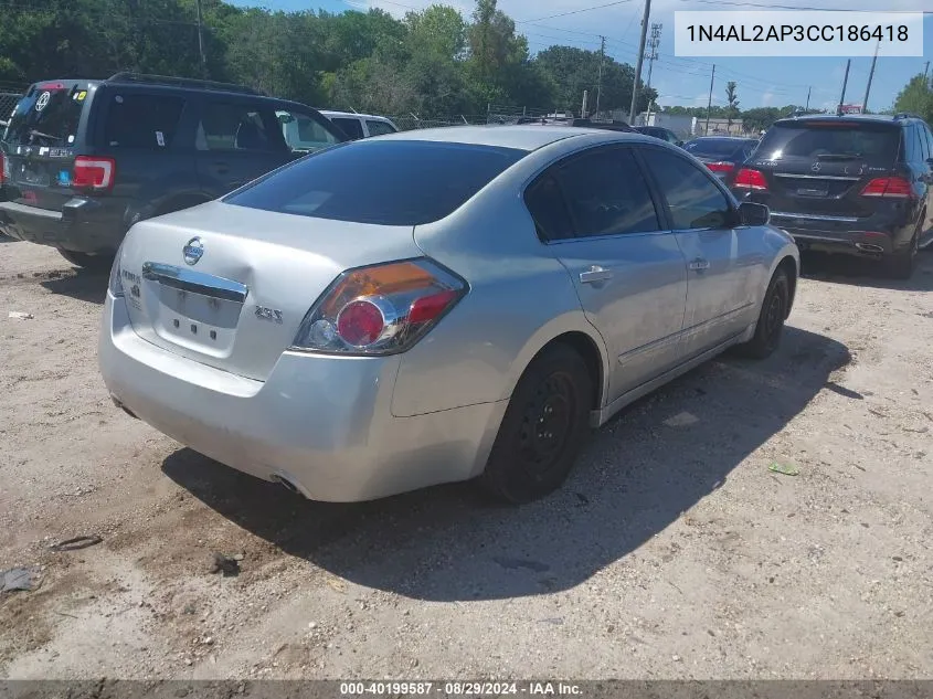 2012 Nissan Altima 2.5 S VIN: 1N4AL2AP3CC186418 Lot: 40199587