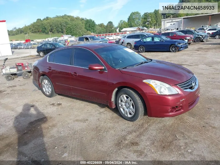 2012 Nissan Altima 2.5 S VIN: 1N4AL2AP4CN458933 Lot: 40226609