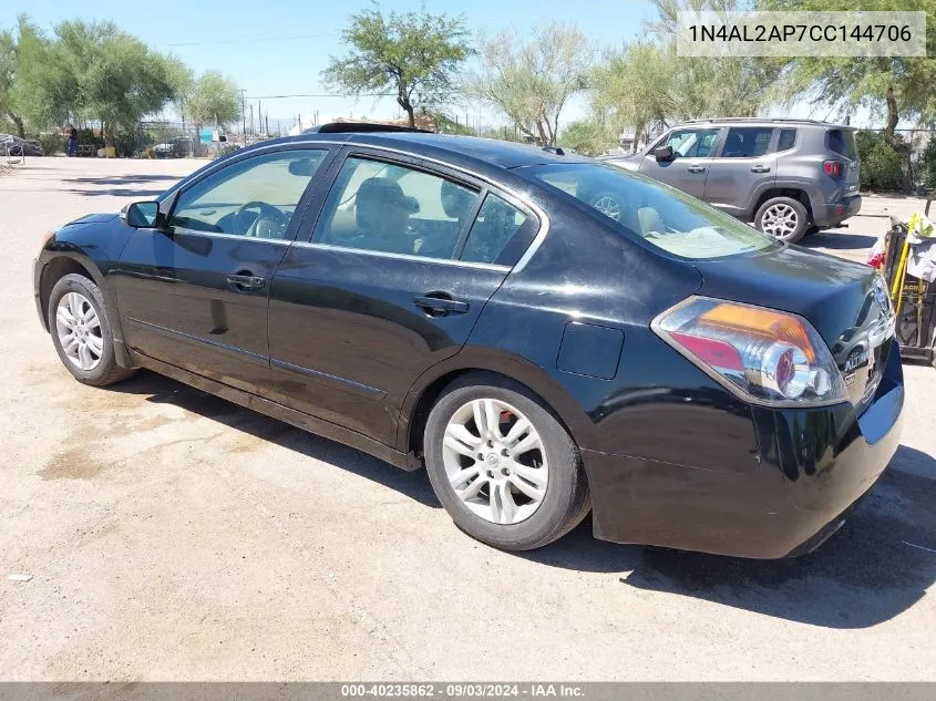 2012 Nissan Altima 2.5 S VIN: 1N4AL2AP7CC144706 Lot: 40235862