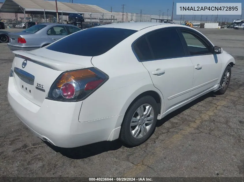 2012 Nissan Altima 2.5 S VIN: 1N4AL2AP4CN472895 Lot: 40236844