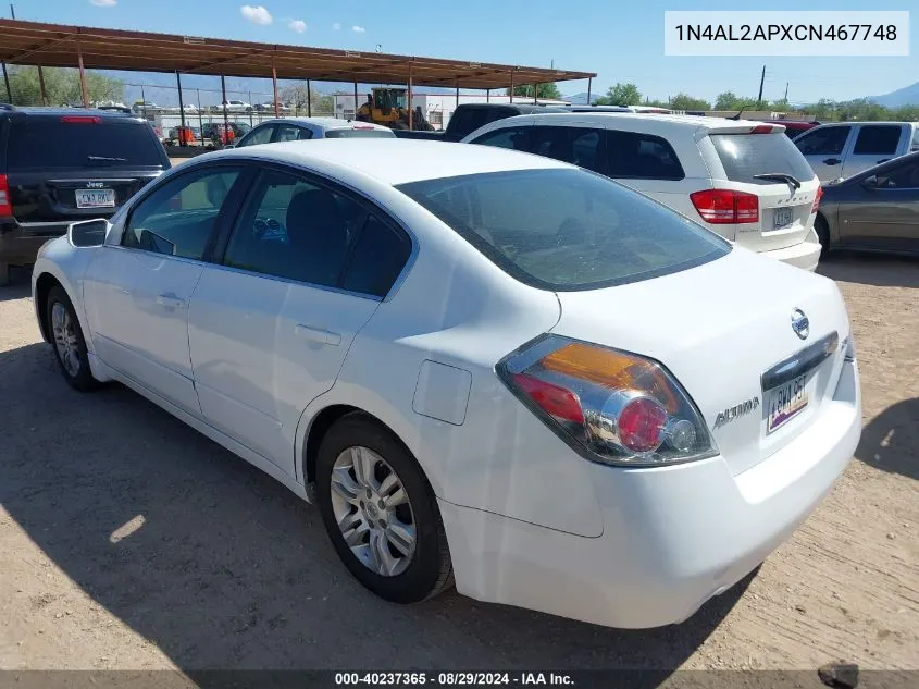 1N4AL2APXCN467748 2012 Nissan Altima 2.5 S