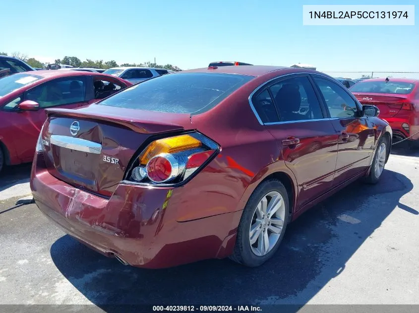 2012 Nissan Altima 3.5 Sr VIN: 1N4BL2AP5CC131974 Lot: 40239812