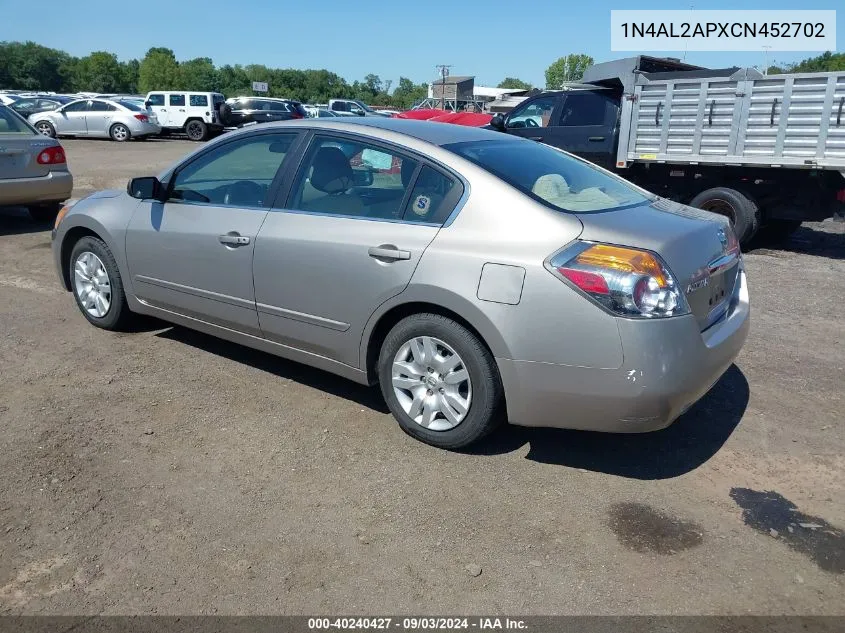 1N4AL2APXCN452702 2012 Nissan Altima 2.5 S