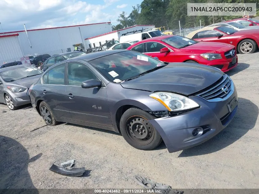 1N4AL2AP6CC200943 2012 Nissan Altima 2.5 S